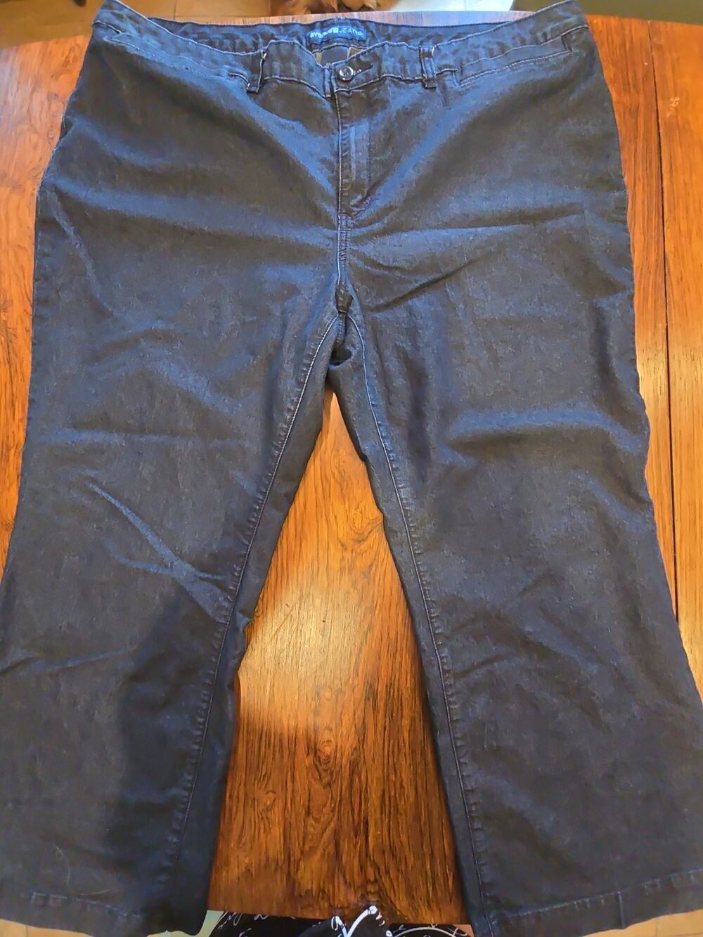 Avenue Jeans Denim Women's Dark Jeans Stretch Denim Blue Size 26